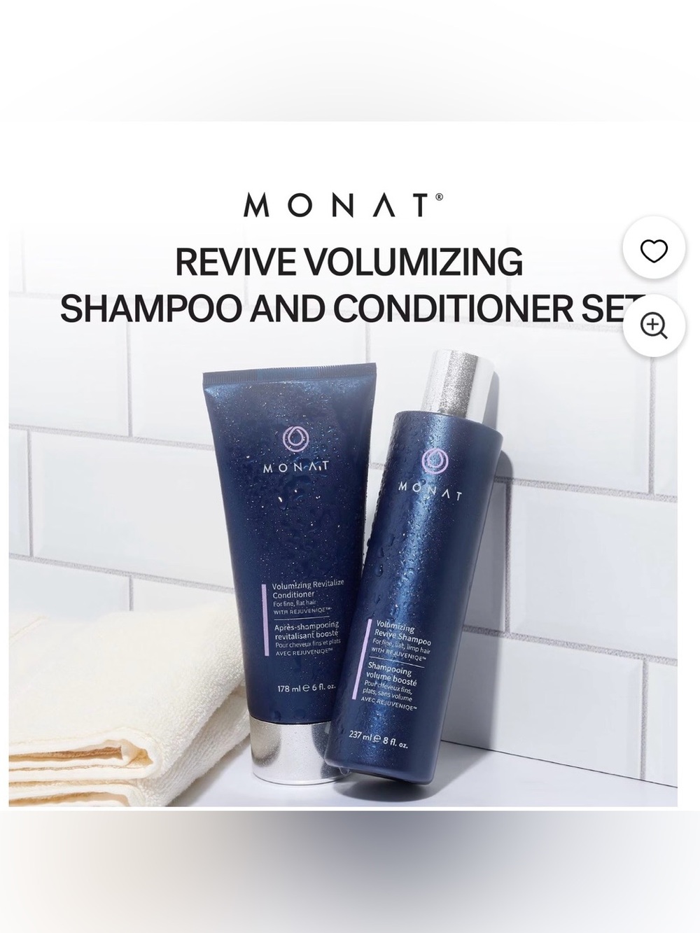MONAT Volumizing Shampoo & Conditioner Set Infused - Picture 2 of 7